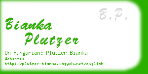 bianka plutzer business card